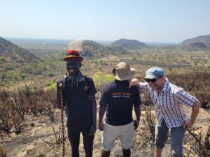 Hikers at Rogom village, Nyakwai
