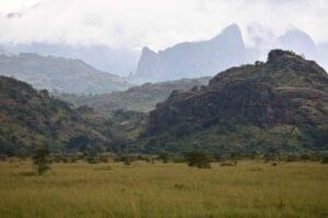 Landscape of Pian Upe Wildlife Reserve in Eastern Uganda
